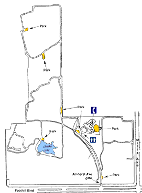 Map of BFS roads and parking
